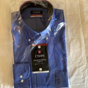 Brand New Chaps Blue Long Sleeve Shirt